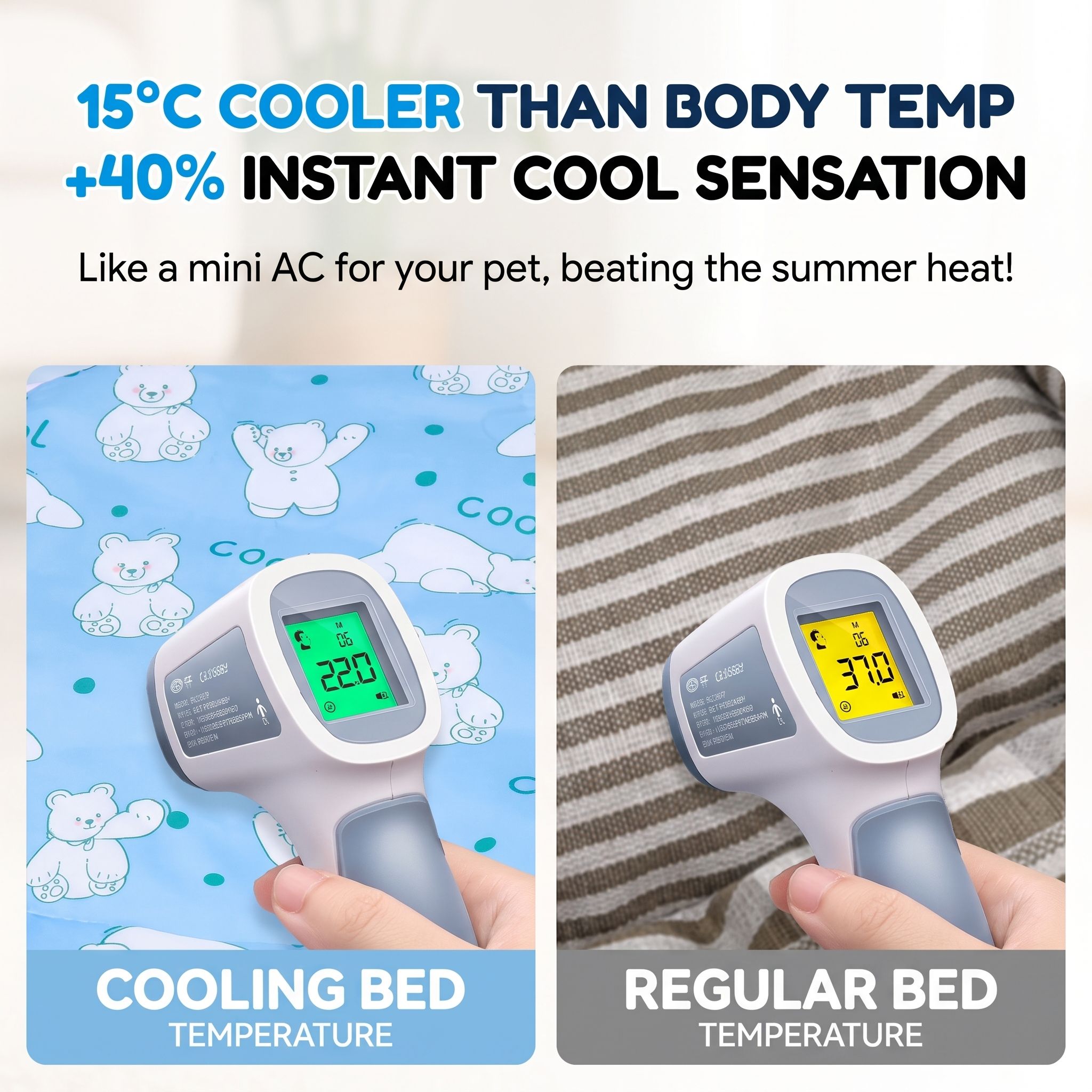 Summer Cooling Pet Bed for Cats and Dogs – Portable Pet Sleeping Pad for Home image 11