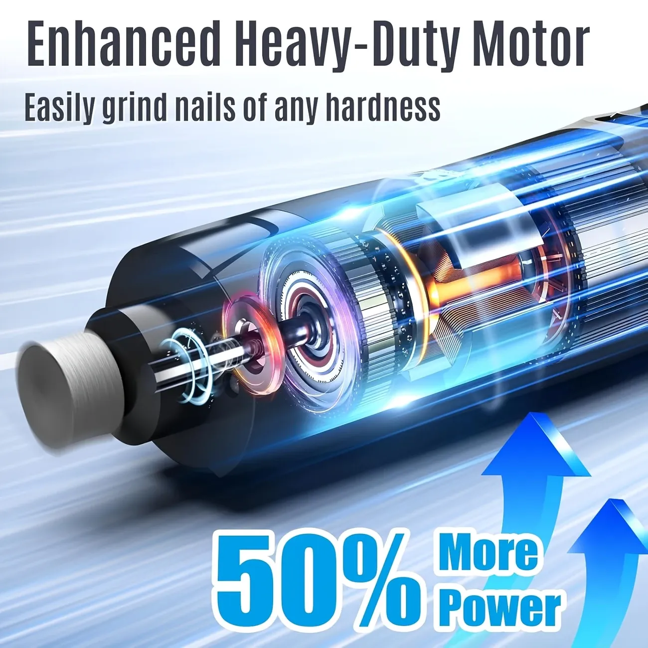 Electric Pet Nail Grinder w/ LED, White image 4