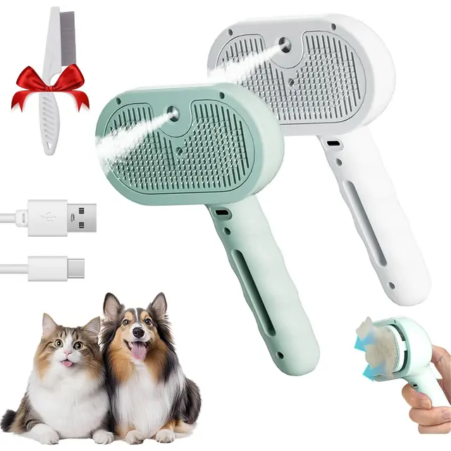 Kivori Pet Grooming Brush, 2 Piece