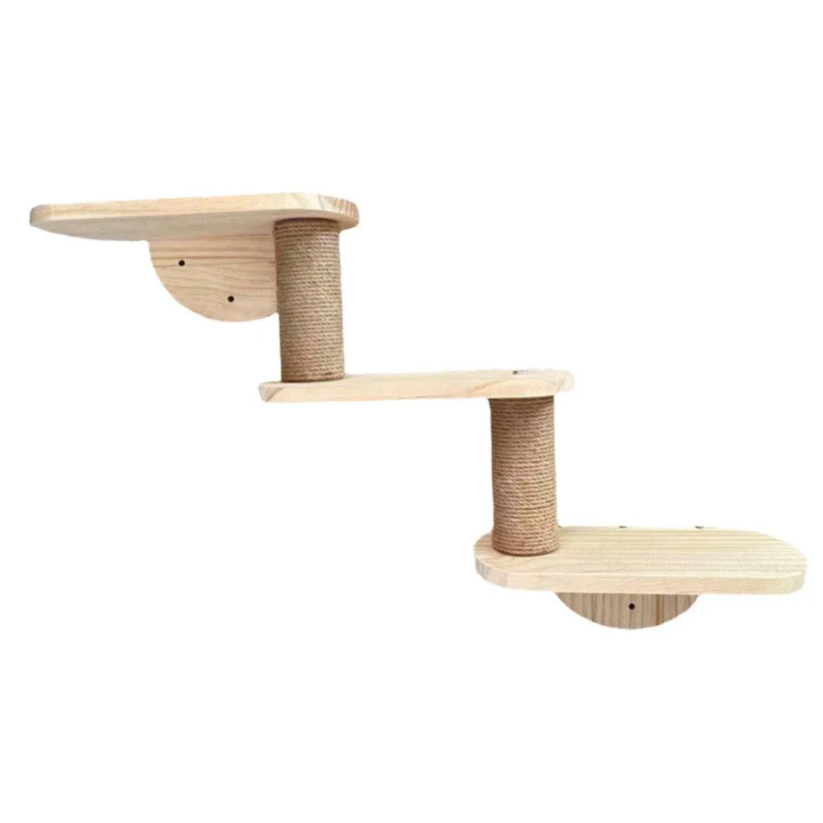 Solid Wood Wall Mounted Cat Climbing Tree Rack Platform Space Capsule Bed Shelf image 2
