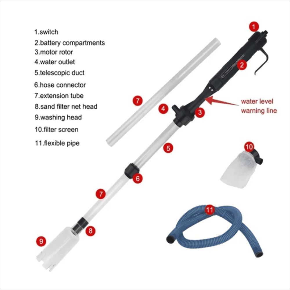 Electric Aquarium Gravel Cleaner Fish Tank Vacuum Gravel Cleaner image 2