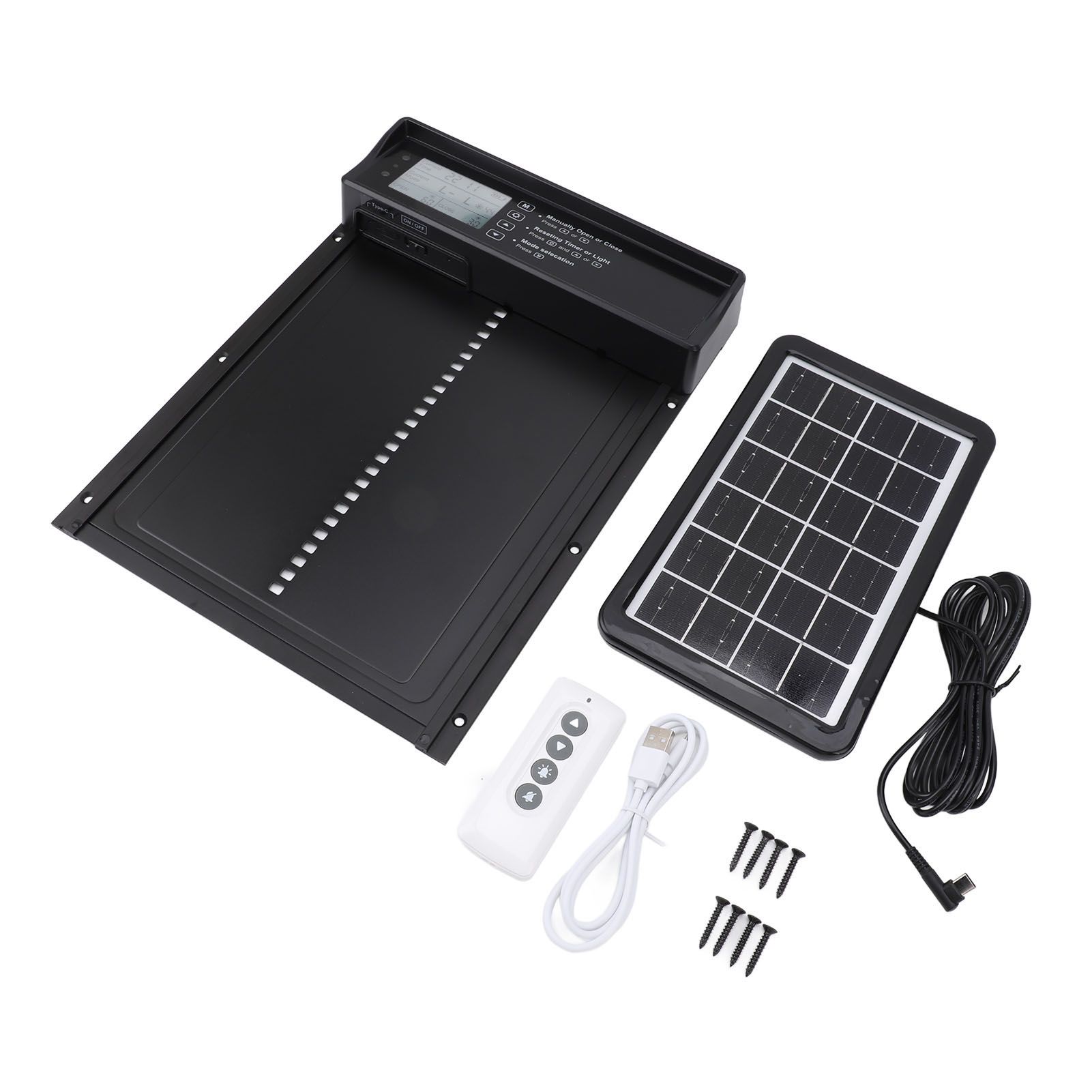 Automatic Chicken Coop Door Solar Powered IP45 Waterproof Aluminum Alloy Auto Chicken… image 3
