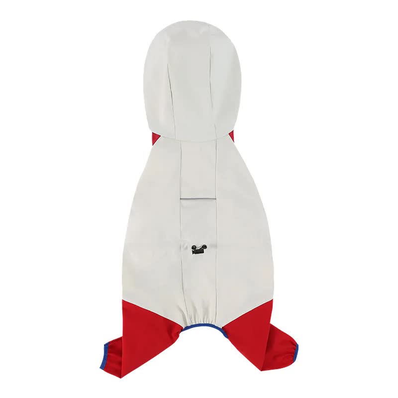 Waterproof Dog Raincoat with Hidden Leash Hole - Windproof and…, White, XXL image 3