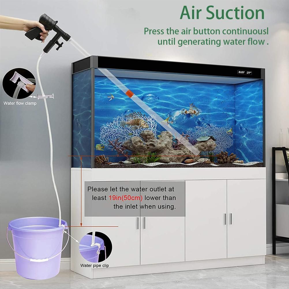5 in 1 Aquarium Vacuum Gravel Cleaner Fish Tank Cleaning Tools Gravel Vacuum for… image 6