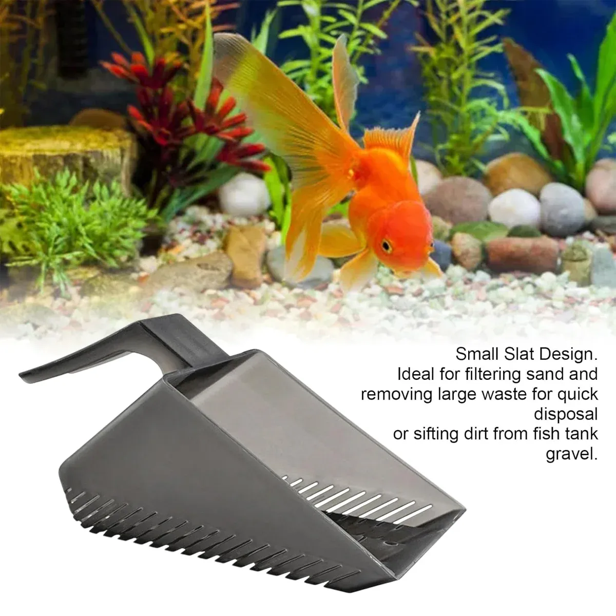 Aquarium Sand Cleaning Scoop Water Permeable for Fish Tank Gravel image 5