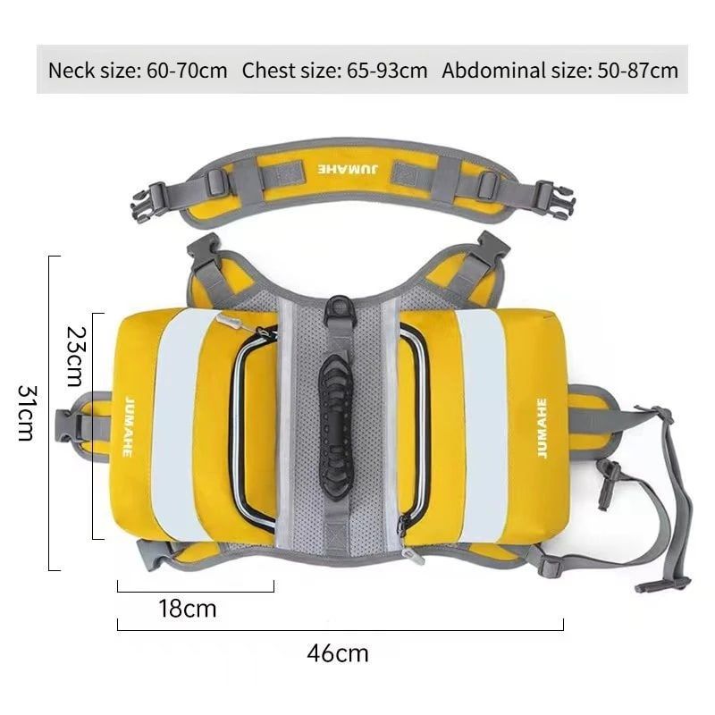 Self-Supporting Dog Backpack Vest with Dual Side Pockets – Hands-Free Canine…, Green image 4
