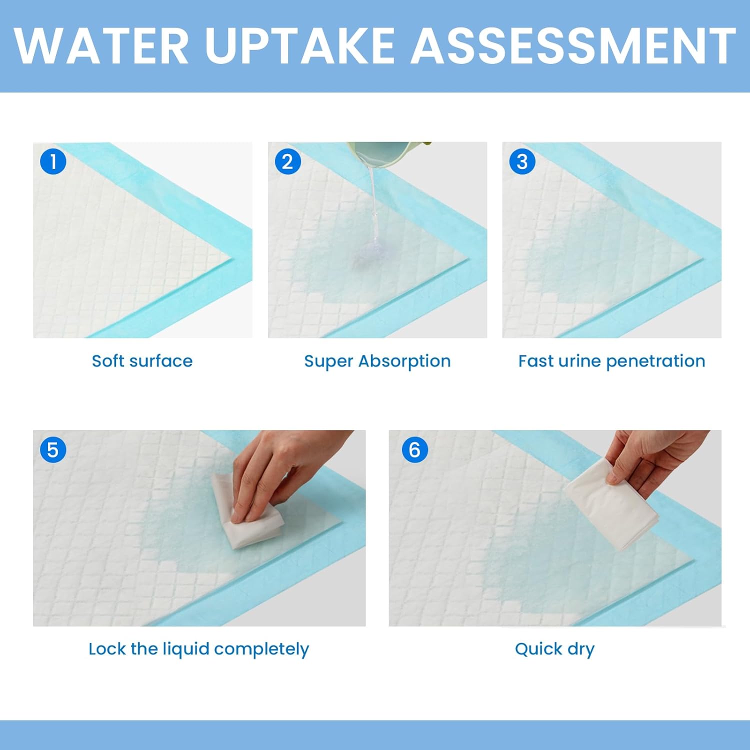 50pcs Pet Training Pads Puppy Toilet Dog Pee Indoor 60x90cm Super Absorbent image 5