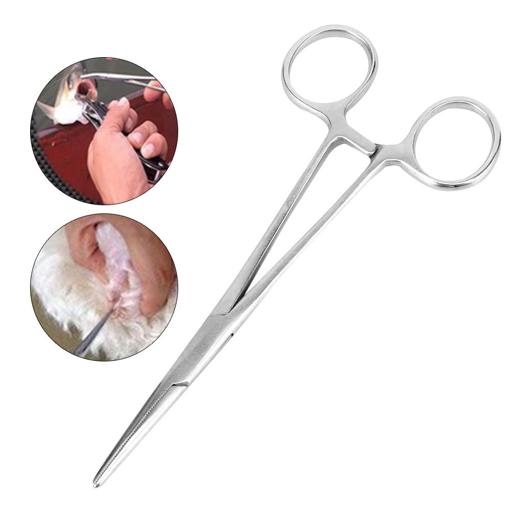 16cm Stainless Steel Surgical Straight Hemostatic Forceps Pet Hair Clamp Pliers Pets… image 9