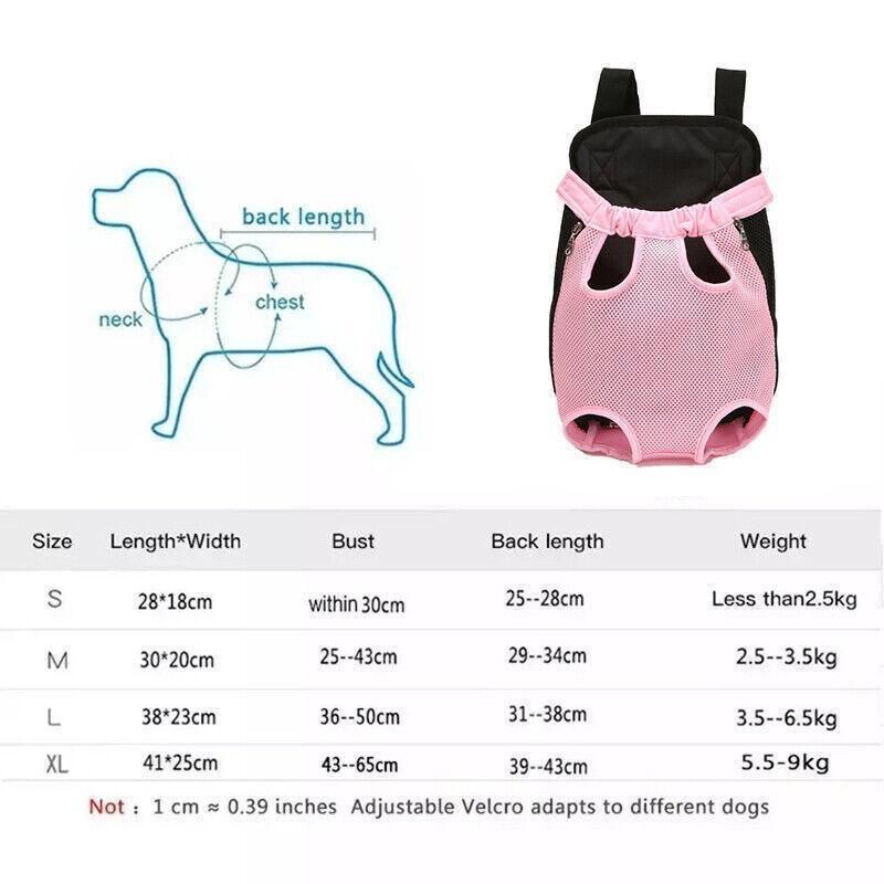S Size Pet Carrier Dog Cat Puppy Front Back Backpack Shoulder Carry Sling Pouch Bag… image 4
