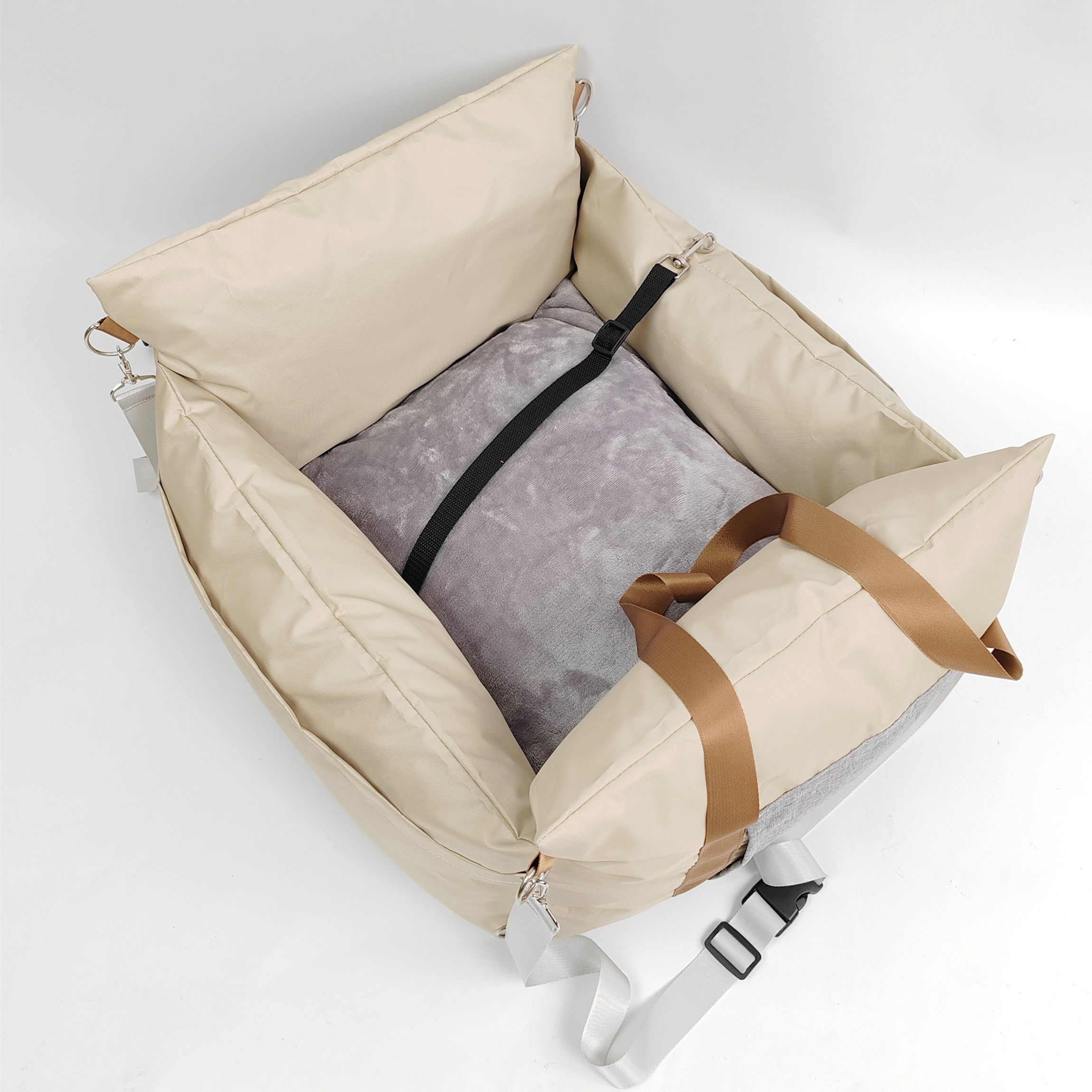 Black White car dog bed dog carrier for car image 8