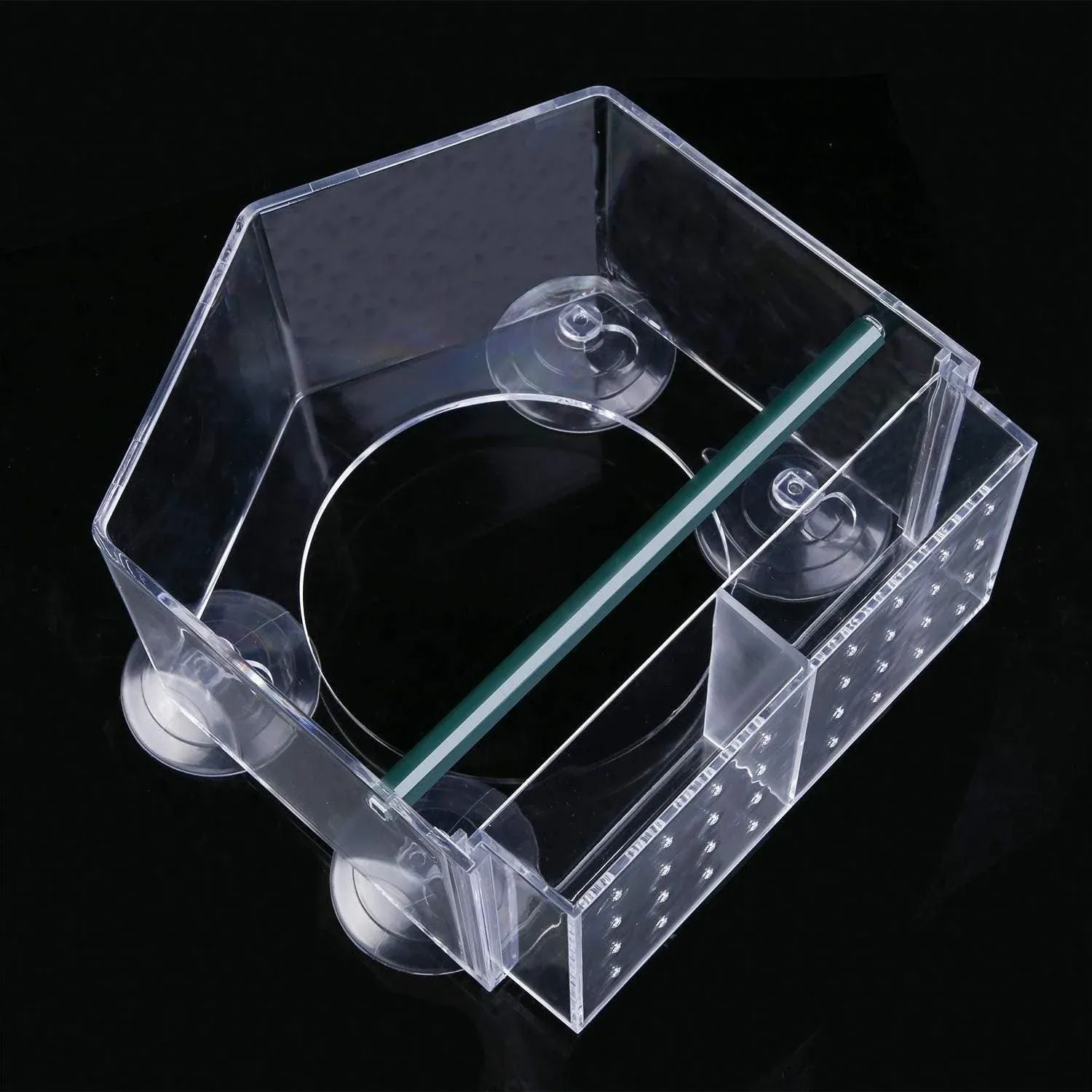 Clear Acrylic Window Bird Feeder with Strong Suction Cups and Removable Seed Tray image 4
