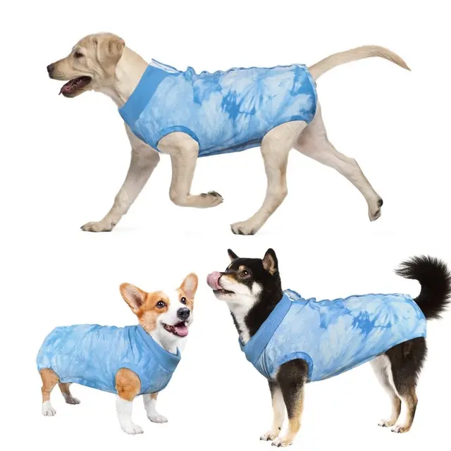 Dog Surgery Recovery Suit for Female Male Dogs, Pink, L