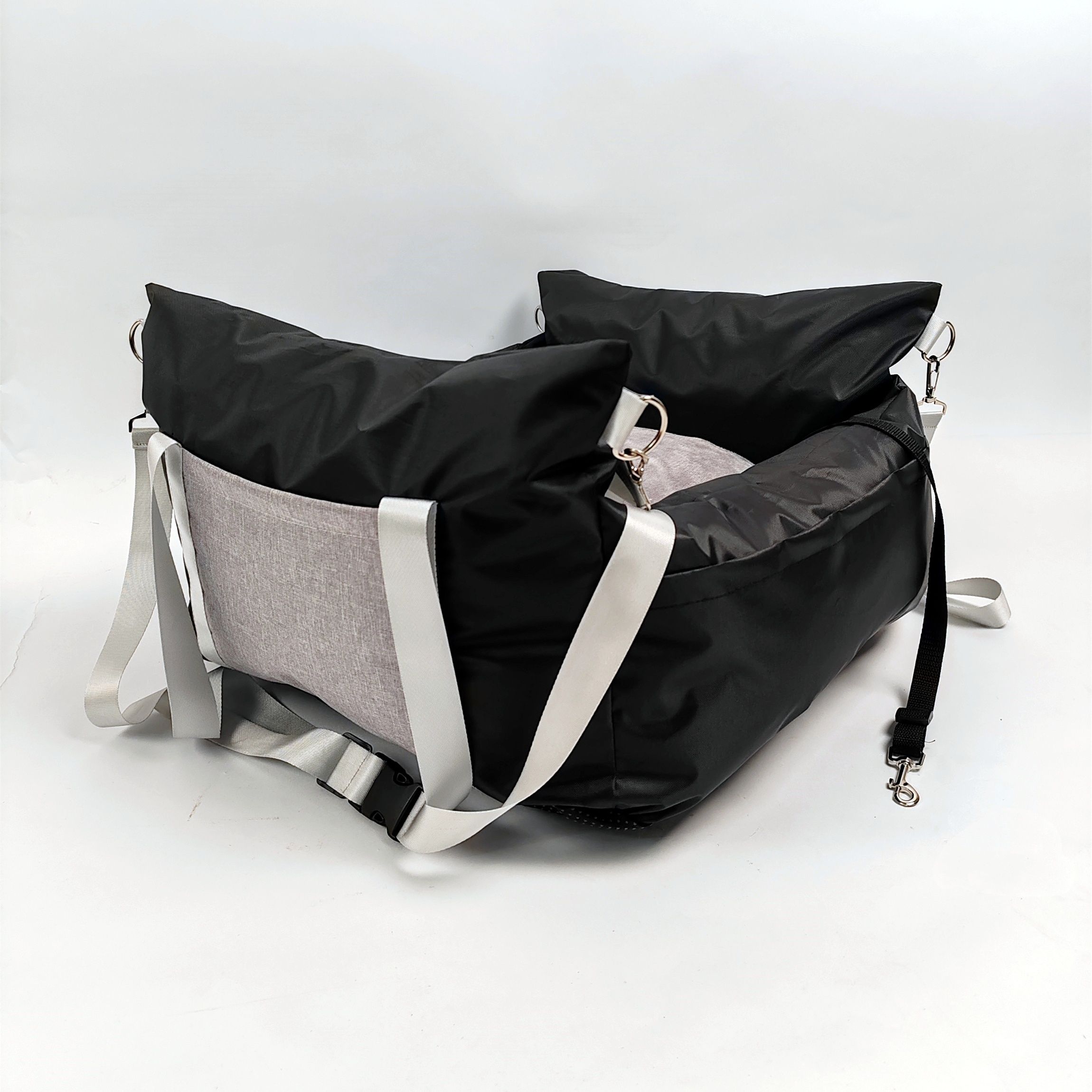 Black White car dog bed dog carrier for car image 6