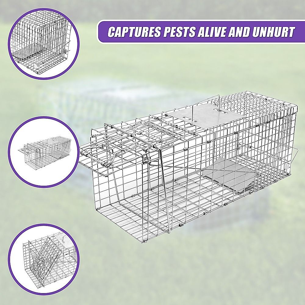 Trap Humane Possum Cage Live Animal Safe Catch Rabbit Cat Hare Fox Bird image 10