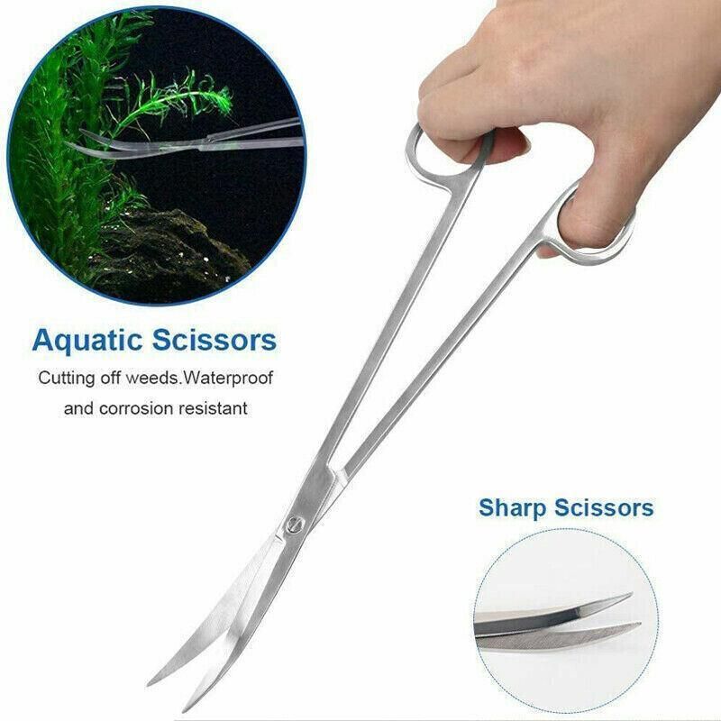 Stainless Steel Aquarium Tool Set Tweezers Scissors Spatula Kit 4 5 6PCS - 6PCS Tool +… image 9