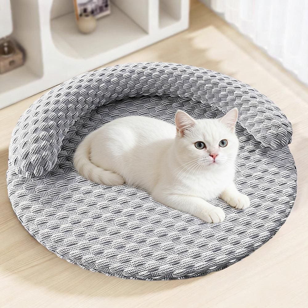 Washable Cooling Pet Bed with Removable Cover for Dogs & Cats - Dark Gray - M image 7