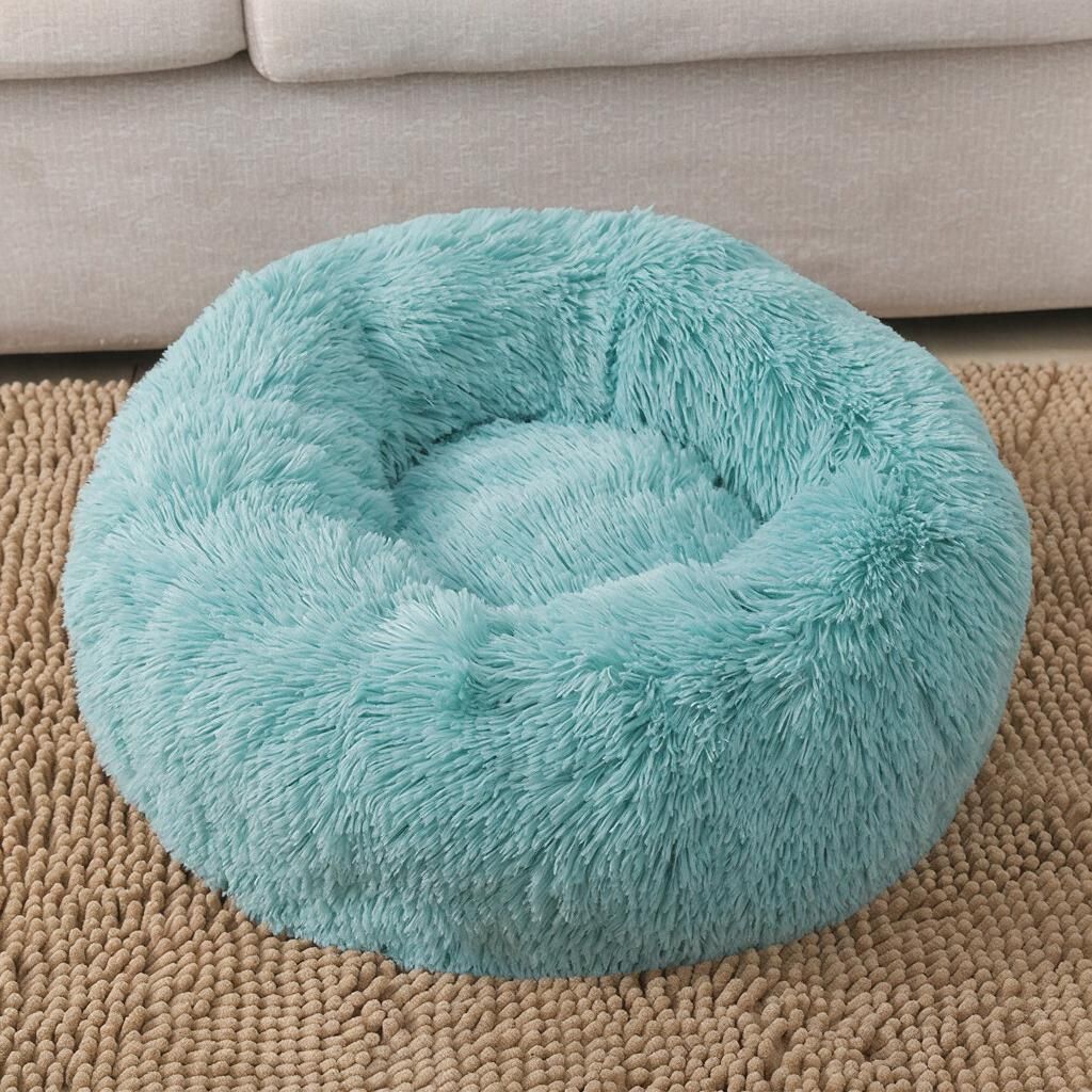 Round Bolster Bed in Emerald Green 100cm Wide