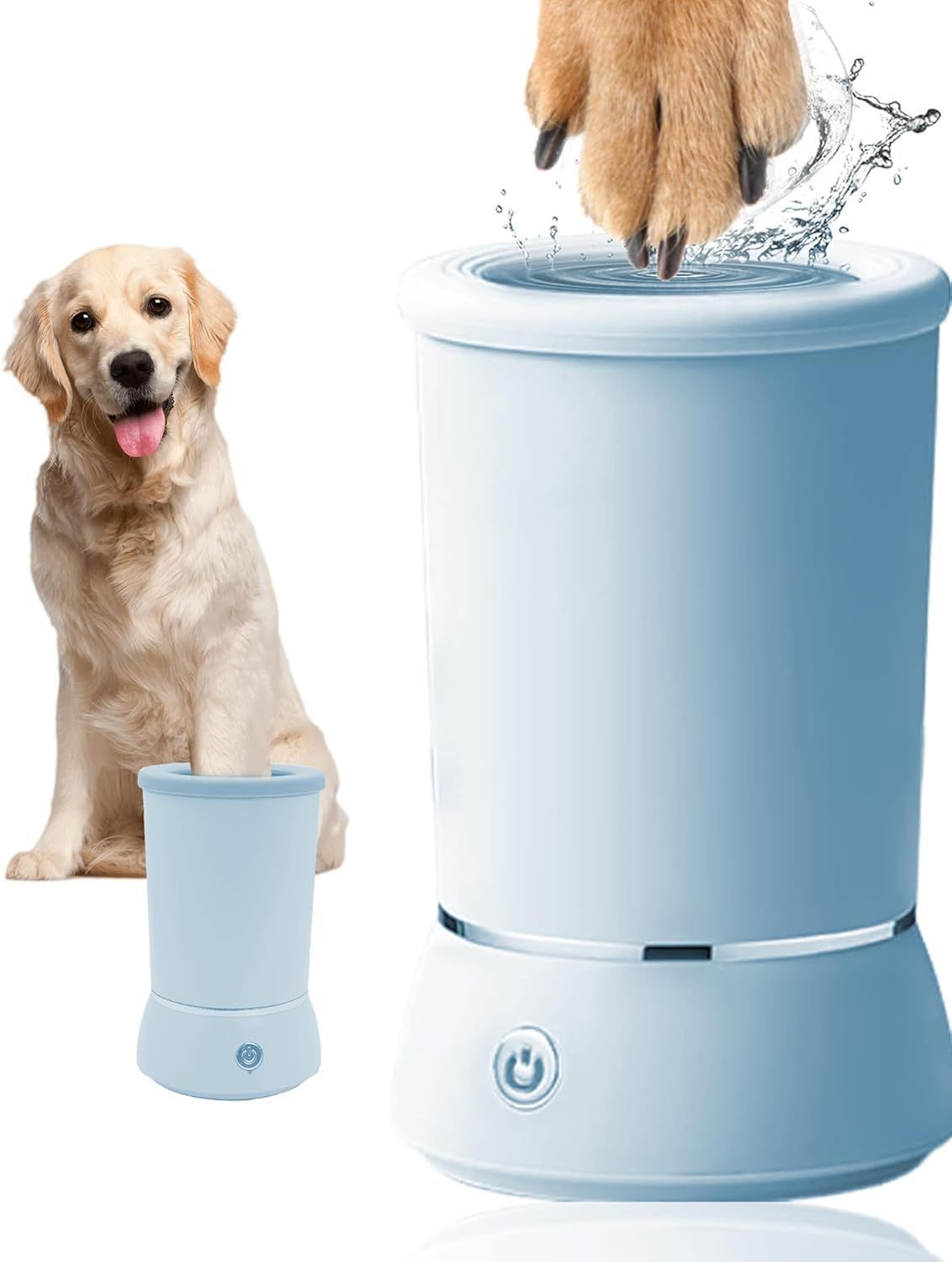 Automatic Dog Paw Cleaner for Dogs，2 Speeds Electric Paw Feet Cleaner for…, White image 8