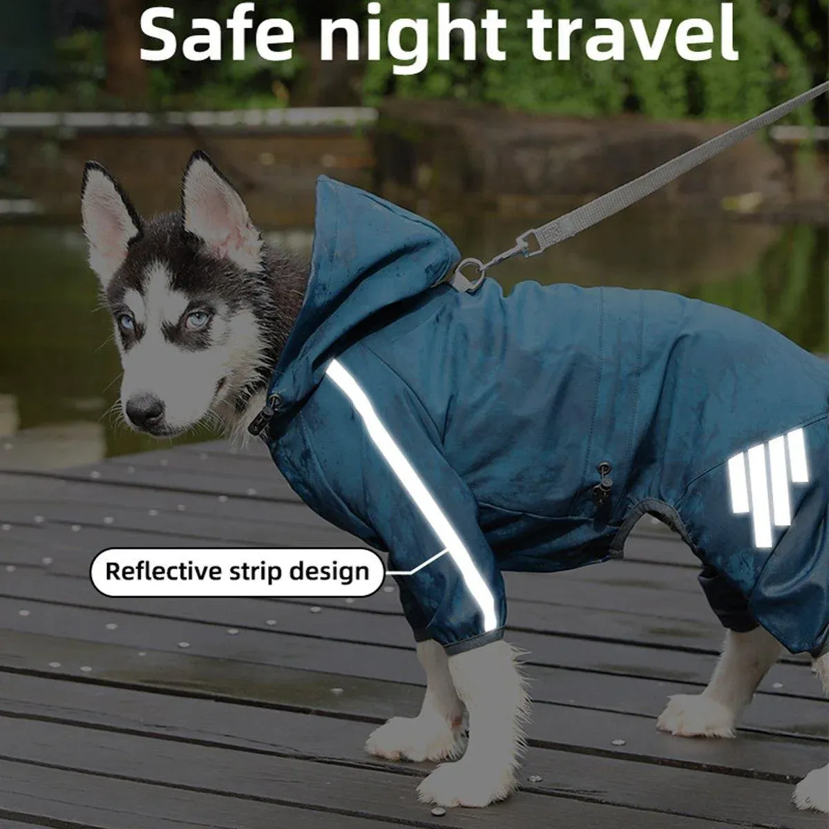 Waterproof Four Corner Pet Raincoats In Large Medium And Small Sizes Are Suitable…, S image 5