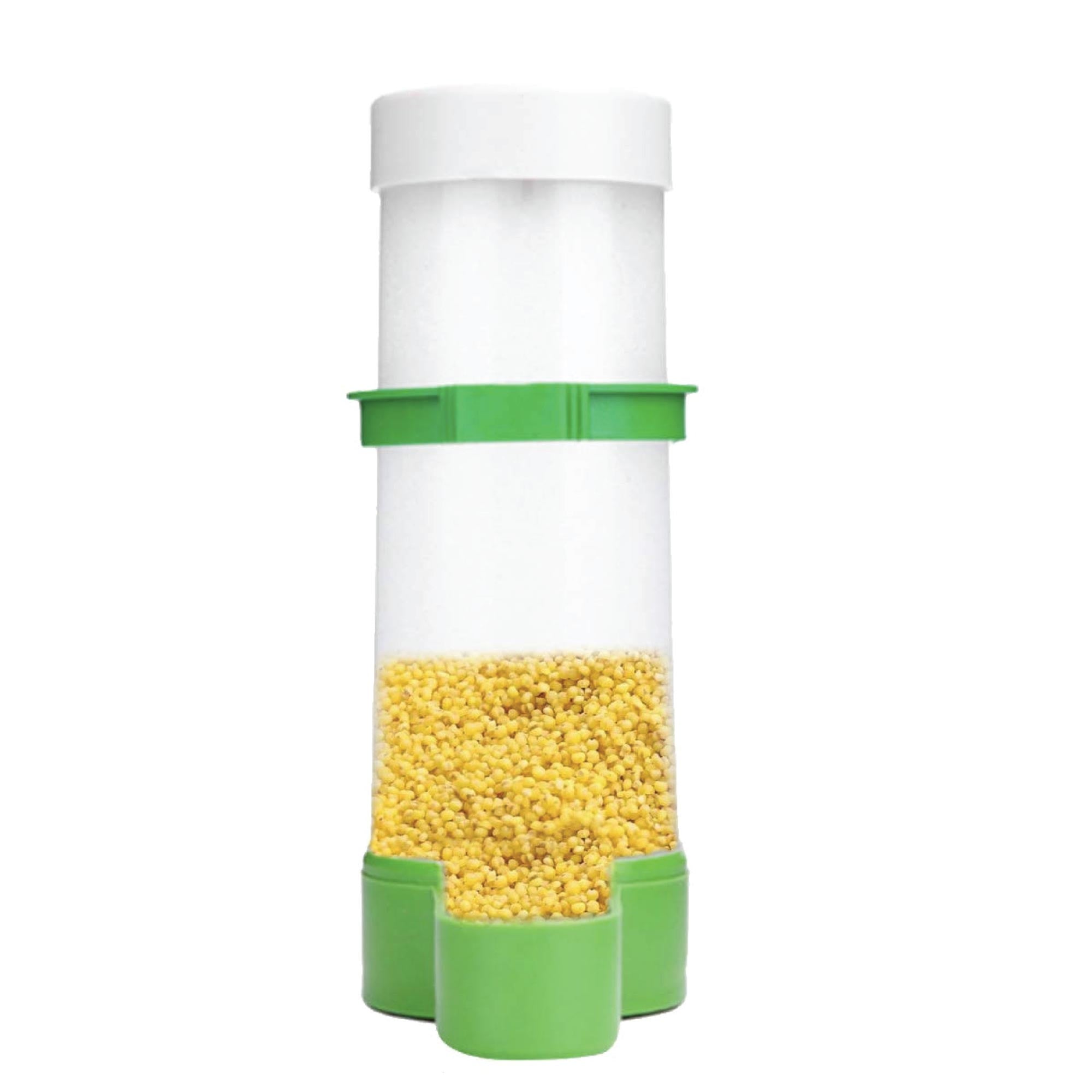 Bird Cage Food Dispenser Feeder Automatic Pet Parrot Budgie Cockatiel Aviary image 2