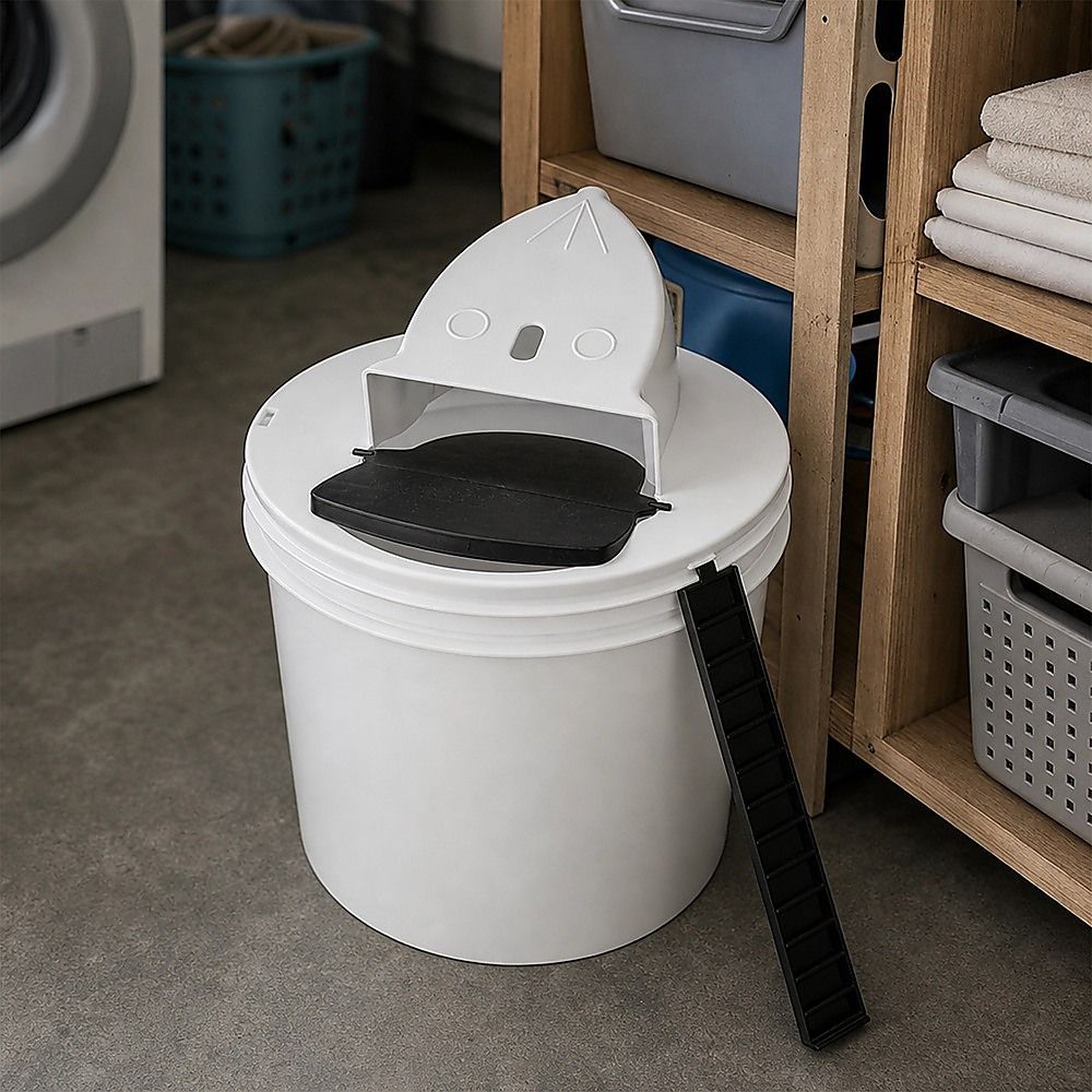 2 x Flip N Slide Bucket Lid Mouse Rat Trap Automatic Reusable image 3