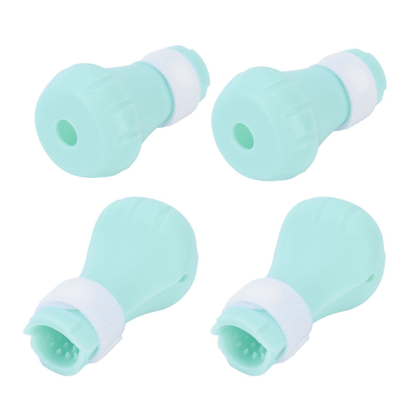 4Pcs Pet Bathing Foot Cover Silicone AntiScratch Cat Paw Protector…, Green, 4 Piece image 7