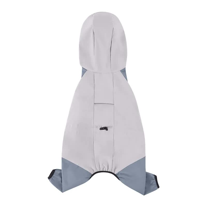 Waterproof Dog Raincoat with Hidden Leash Hole - Windproof and Comfortable…, Grey, XXL image 3