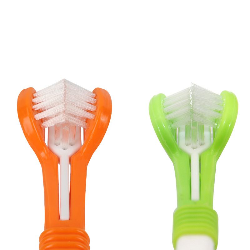 Pet Toothbrush, Cat and Dog Oral Cleaning - Green image 2