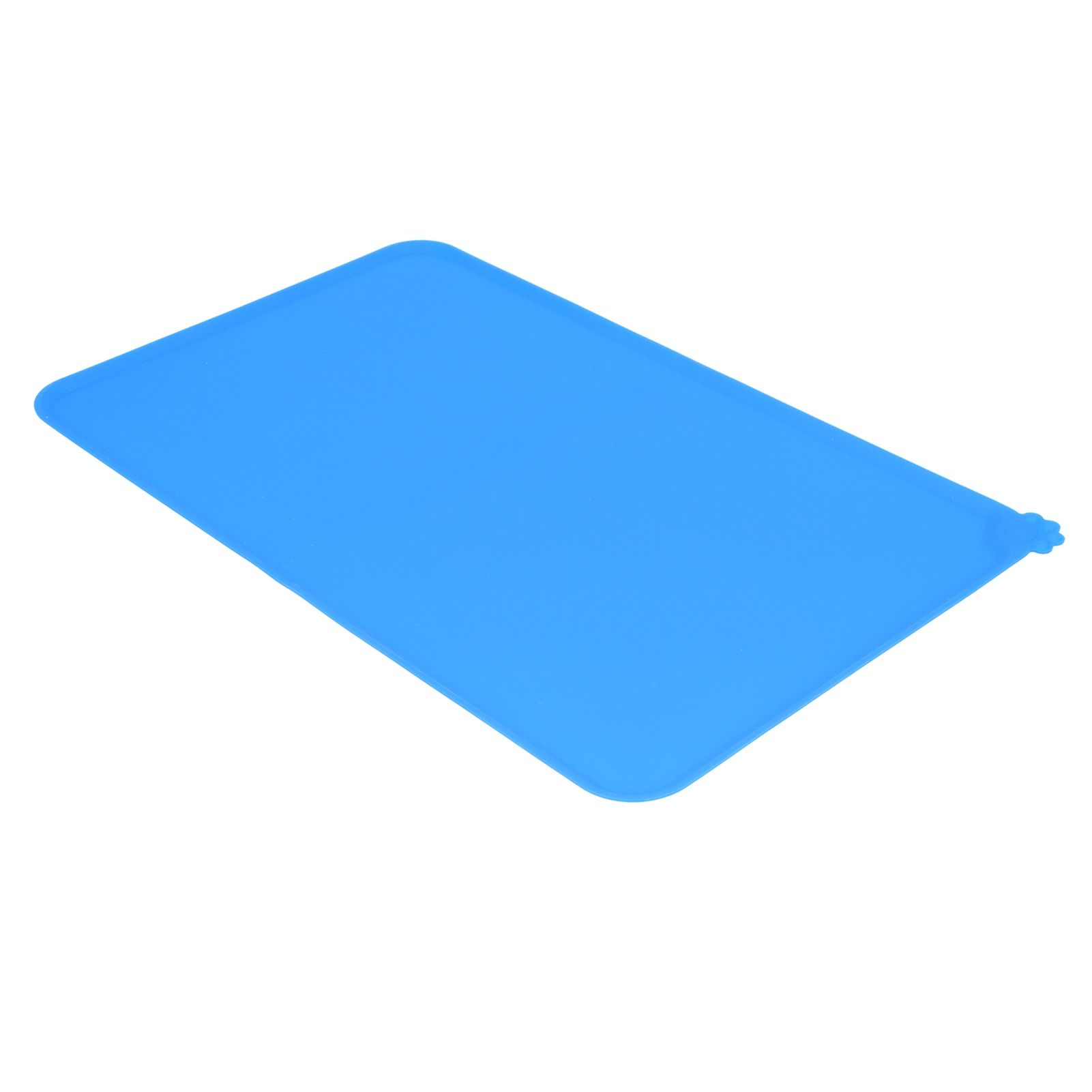 Silicone Placemat Leakage Proof Waterproof Non Slip Pet Feeding Bowl Mat Accessory, Blue image 8