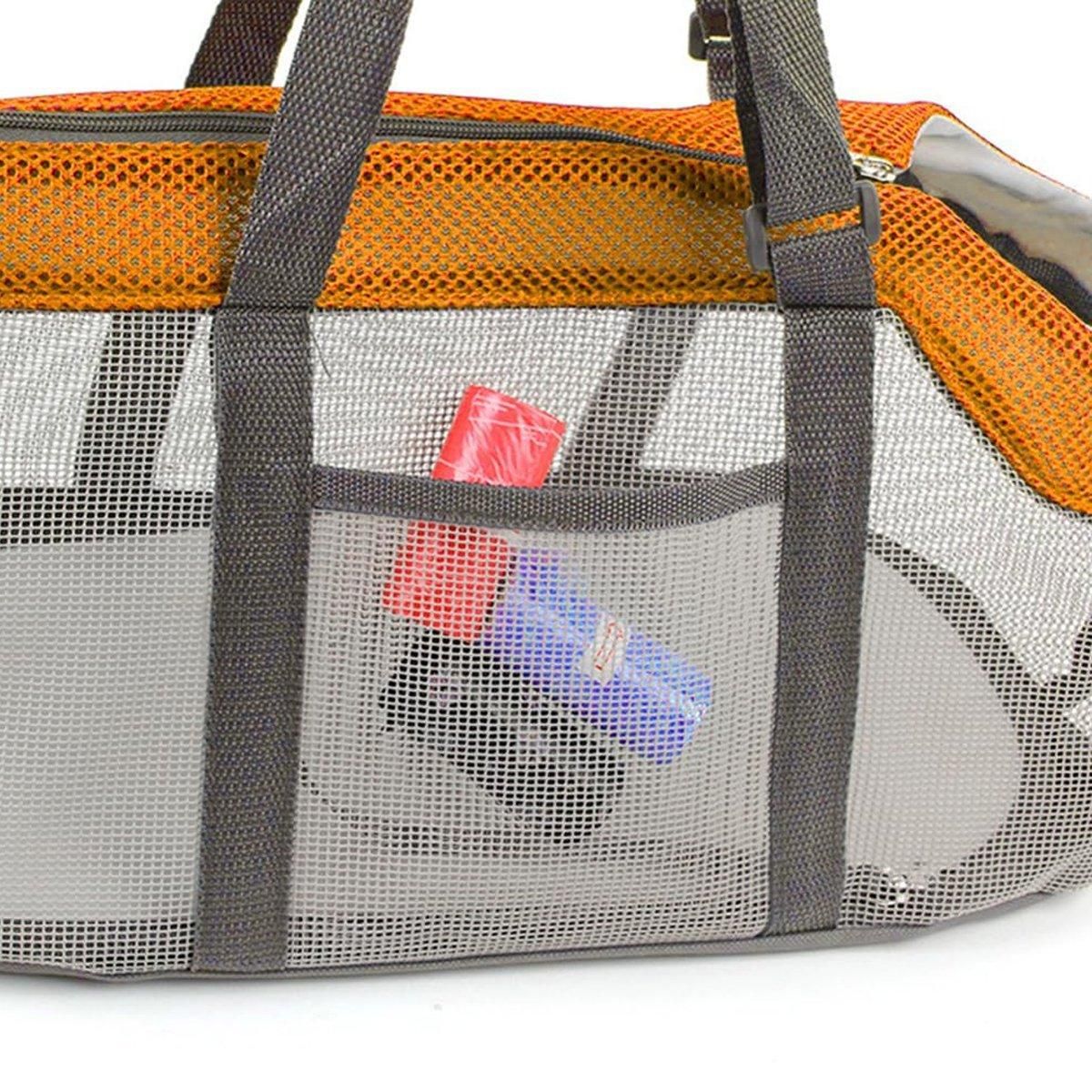 Mesh Dogs Carrying Bag Large Capacity Breathable Outdoor Travel Pet Carrier Bag image 10