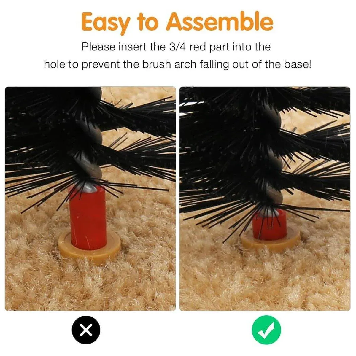 Arch Cat Scrub Brush Pet Grooming Toy Self Groomer Tickle Device for Cats image 6