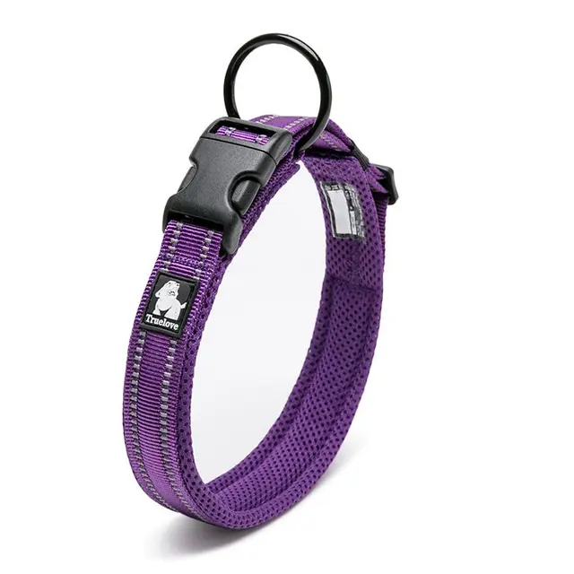 Heavy Duty Reflective Collar Purple XL