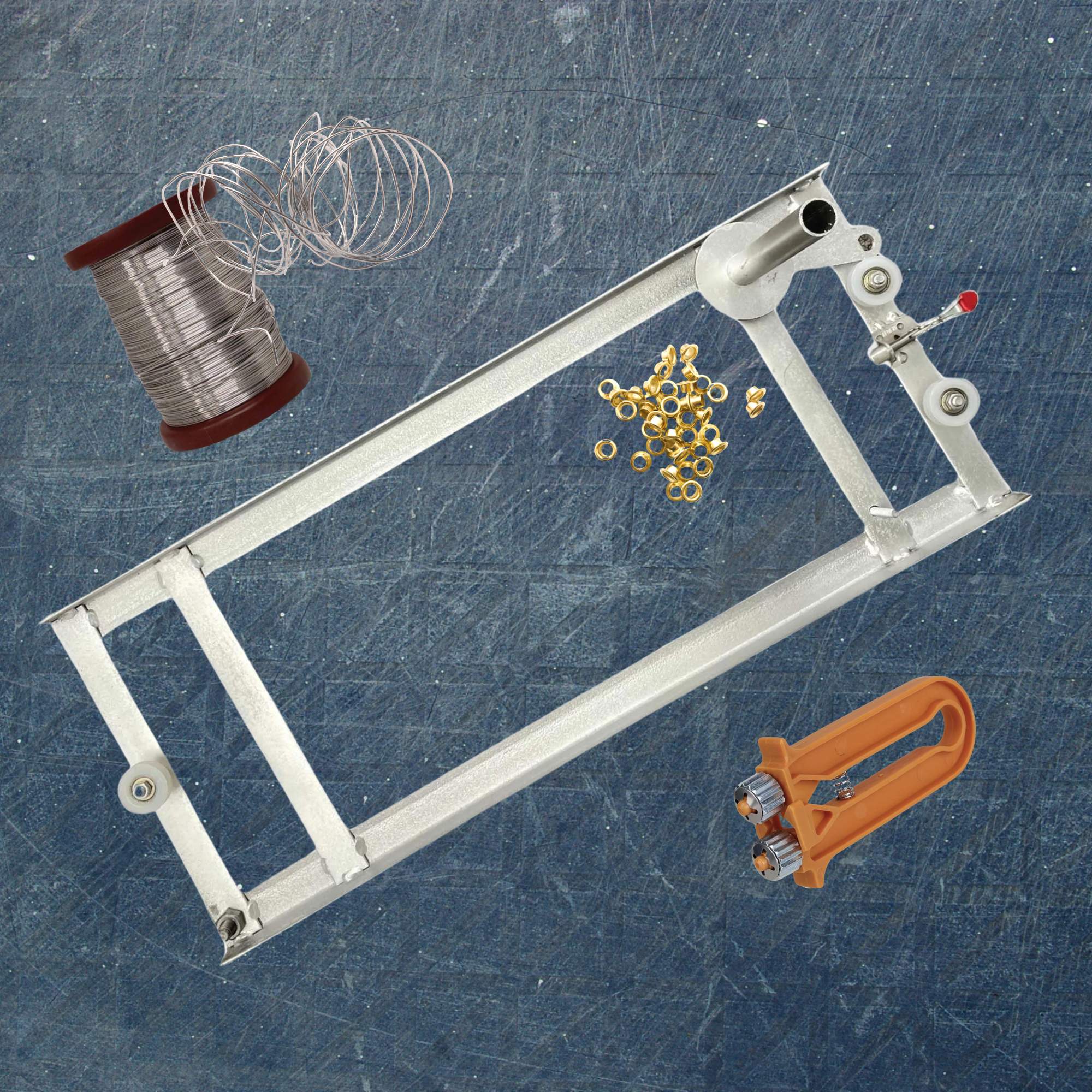 Beekeeping Kit - Wiring Board + 500g Wire + Crimper + 1000 Bee Frame Eyelets image 2