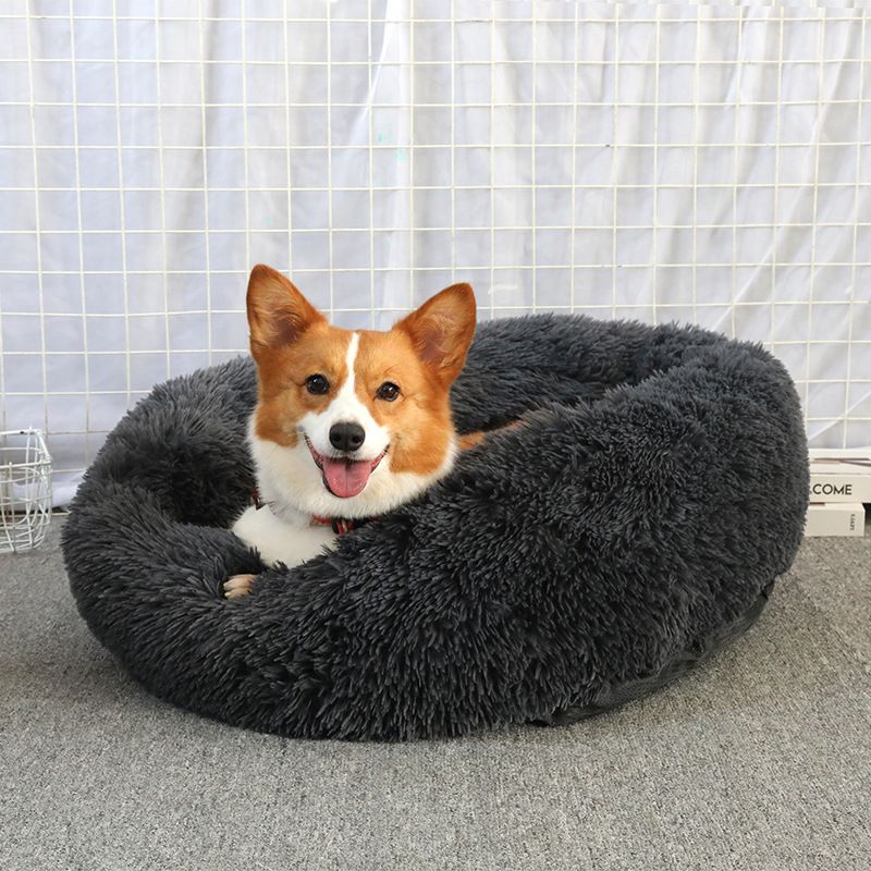 Pale Pink 80cm Diameter Furry Donut Sleeping Ring image 5