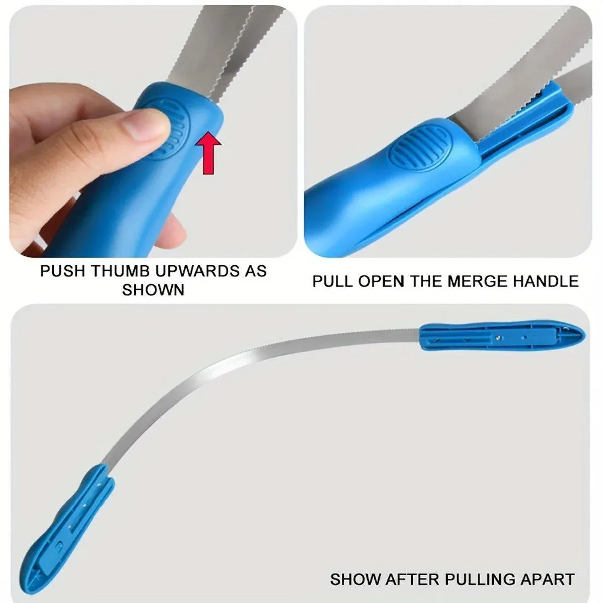 1 Dual-Sided Pet Grooming Tool, Blue image 5