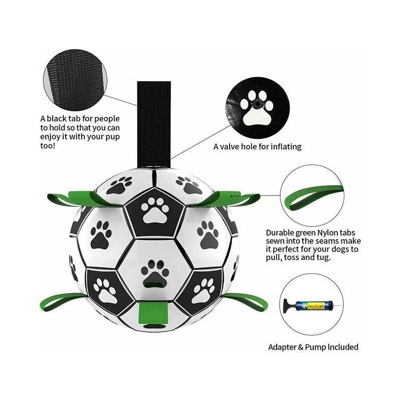Interactive Pet Football Dog Toys Grab Tabs Outdoor Training Soccer Chew Balls image 5