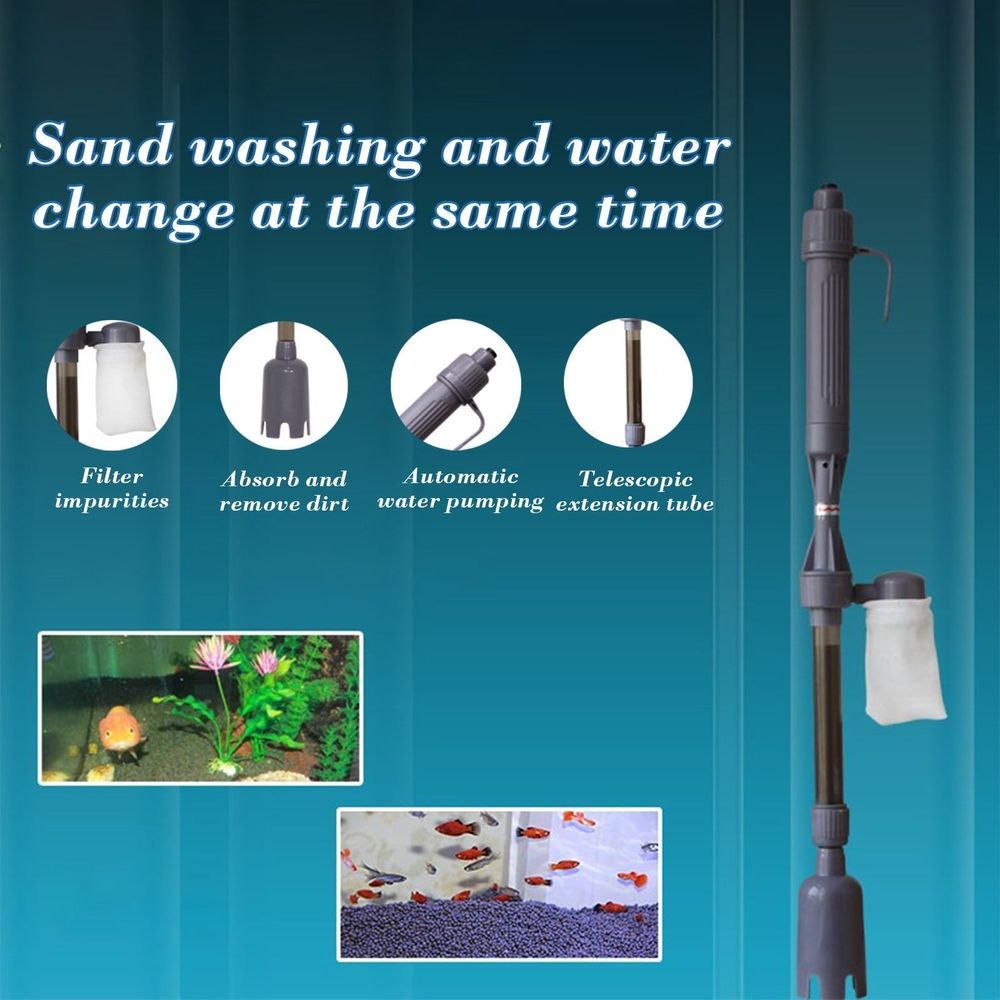 32.8in Aquarium Vacuum Gravel Cleaner image 4