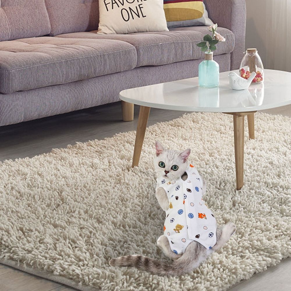 Anti Licking Soft Cotton Pet Surgical Recovery Onesie image 4