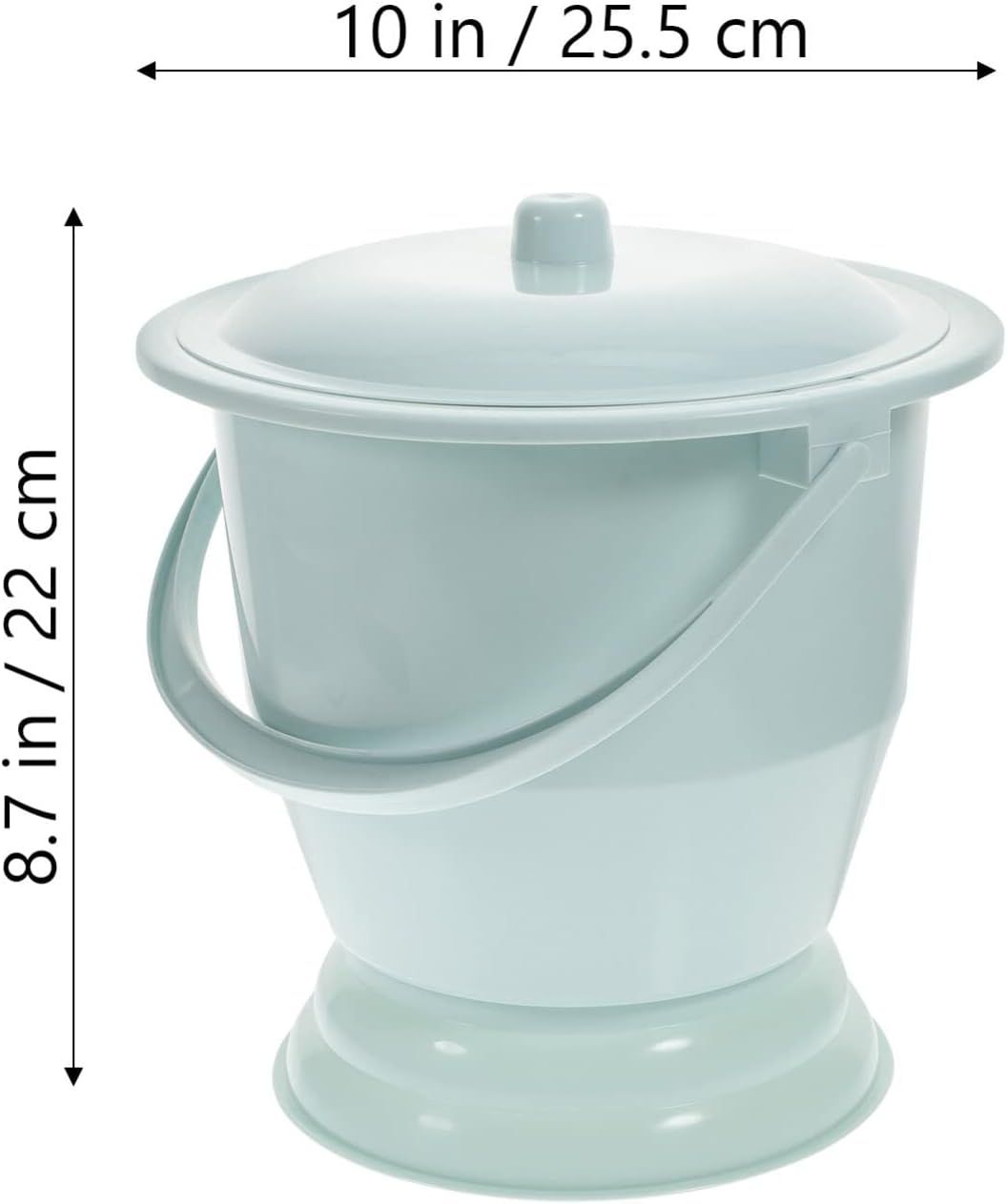 Pee Container Portable Toilets with Lid and Handle Urine Pot Hospital Spittoon Bedpan…