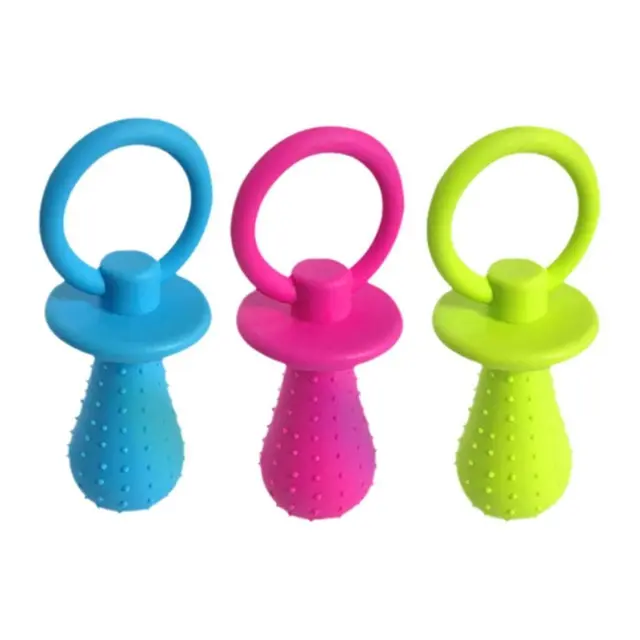 Pet Pacifier Dog Toy - Squeaky Chew Toy for Small to Large Dogs – Interactive Fetch &…