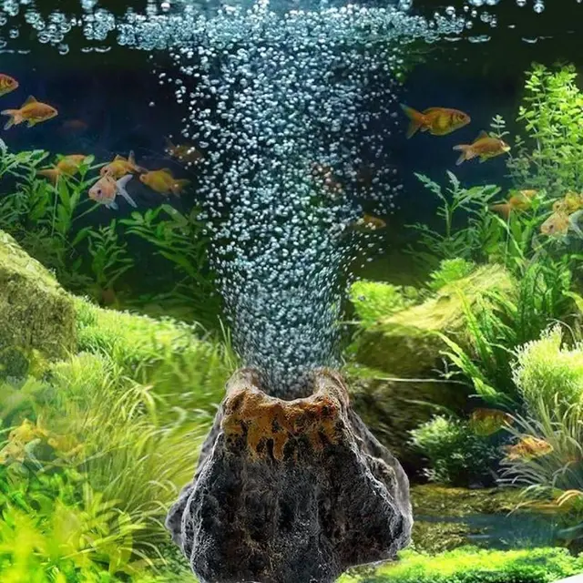 Aquarium Volcano Shape Air Bubble Stone Oxygen Pump Plate Bubble Air Pump Fish Oxygen…