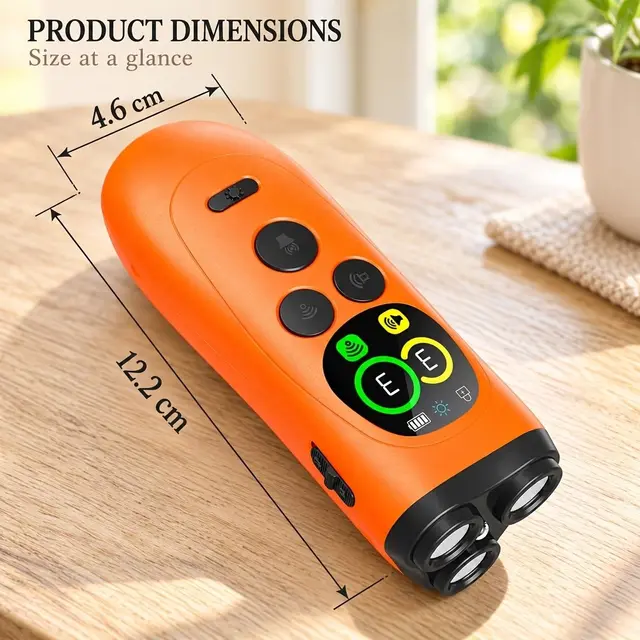 Outdoor Ultrasonic Dog Trainer – 1200mAh Rechargeable.*orange
