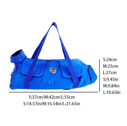Blue Foldable Pet Carrier Tote L 55x27cm Fits 12-16lb Cats Oxford Cloth…, 55 × 27cm