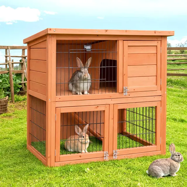 i.Pet Chicken Coop Rabbit Hutch 88cm x 40cm x 76cm Large Chicken Coop House Run Wooden…