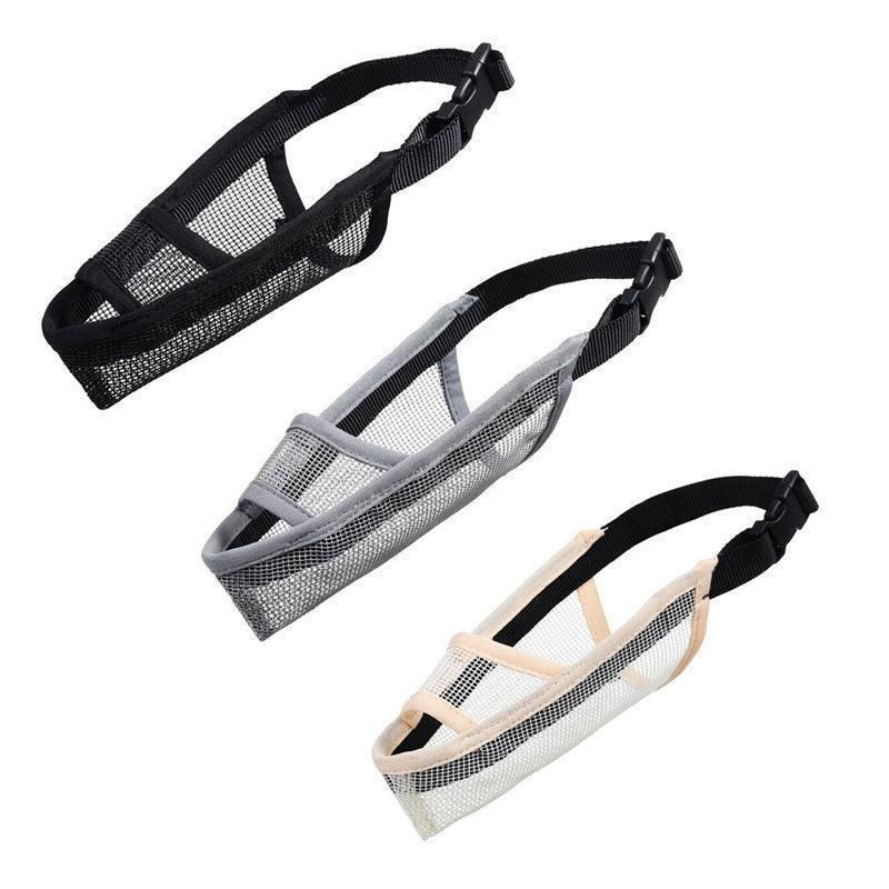 Adjustable XL Size Pet Dog Mask Mouth Muzzle Anti Barking Bite Stop Chewing Mask - Black image 3