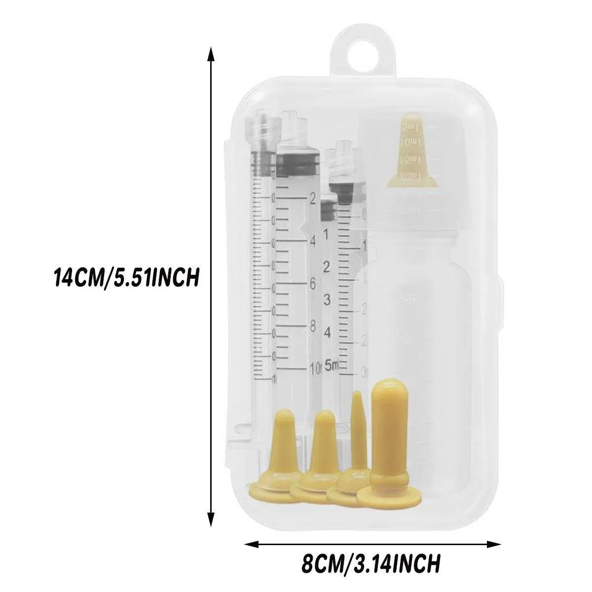 Kitten Feeding Bottle with Syringe Dispenser for Young Pets and Small Animals image 3