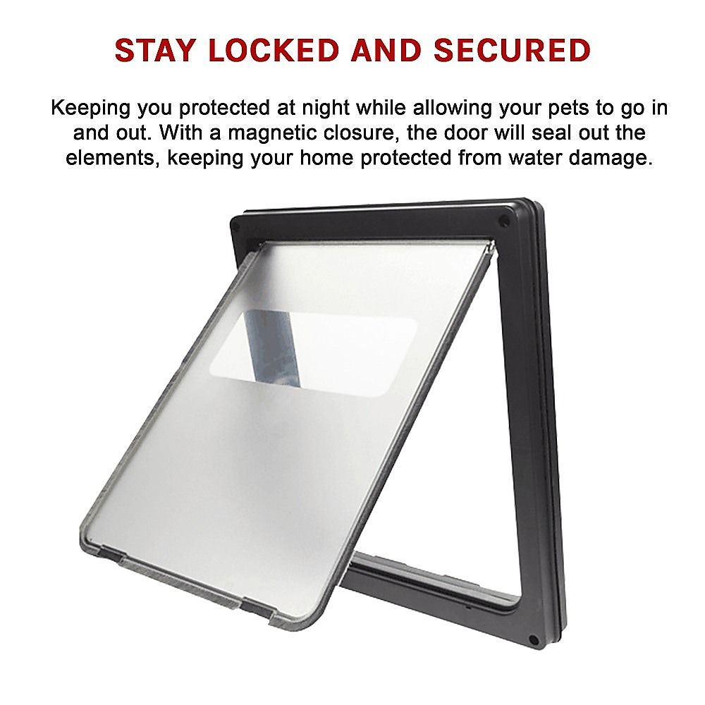 Extra Large 2 Way Lockable Cat Dog Pet Flap Door image 8