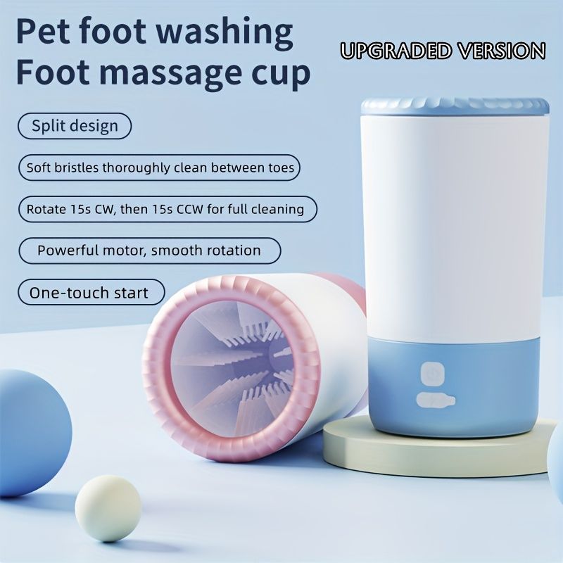 Pet Foot Washing Cup Electric Paw Cleaner Dog Paw Washer Cat Paw Cleaner USB - White… image 7