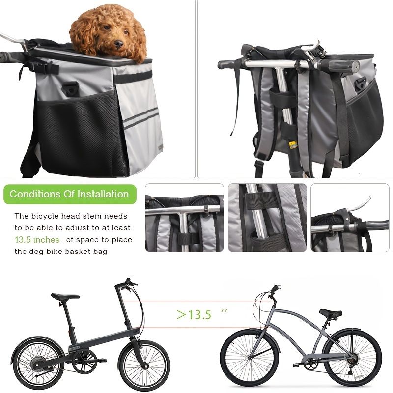 bicycle dog carrier front mounted dog carrier image 7