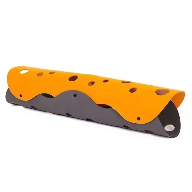 DIY Felt Cat Tunnel - Foldable Egg Roll-Shaped Pet Toy with…, Dark Gray + Orange